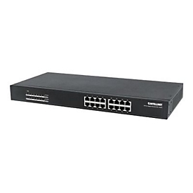 Intellinet 16-Port Gigabit Ethernet PoE+ Switch, 16 x PoE ports, IEEE 802.3at/af Power-over-Ethernet (PoE+/PoE), Endspan, Rackmount - Switch - 16 x 10/100/1000 (PoE+) - an Rack montierbar, Desktop - PoE+ (220 W)