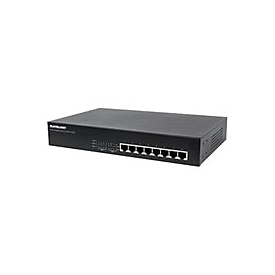 Intellinet 8-Port Gigabit Ethernet PoE+ Switch, 8 x PoE ports, IEEE 802.3at/af Power-over-Ethernet (PoE+/PoE), Endspan, Desktop, Box - Switch - 8 Anschlüsse - an Rack montierbar