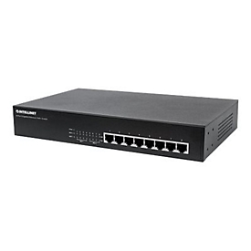 Intellinet 8-Port Gigabit Ethernet PoE+ Switch, 8 x PoE ports, IEEE 802.3at/af Power-over-Ethernet (PoE+/PoE), Endspan, Desktop, Box - Switch - 8 Anschlüsse - an Rack montierbar