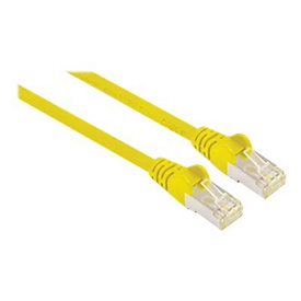 Intellinet Network Patch Cable, Cat6A, 5m, Yellow, Copper, S/FTP, LSOH / LSZH, PVC, RJ45, Gold Plated Contacts, Snagless, Booted, Lifetime Warranty, Polybag - Patch-Kabel - 5 m - Gelb