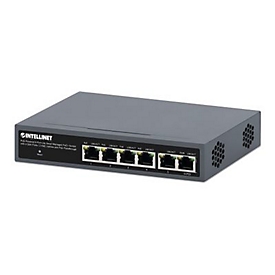 Intellinet - Switch - leicht - Smart - 6 x 10/100/1000 (PoE+) - Desktop