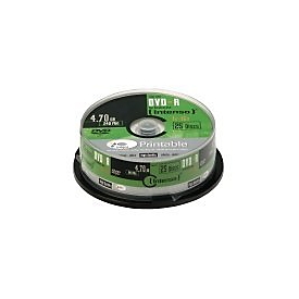 Intenso - 25 x DVD-R (G) - 4.7 GB 16x - mit Tintenstrahldrucker bedruckbare Oberfläche - Spindel