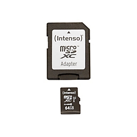 Intenso 3423490 - 64 Go - MicroSDXC - Classe 10 - UHS-I - 90 Mo/s - Class 1 (U1)