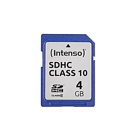 Intenso 4GB SDHC - 4 Go - SDHC - Classe 10 - 25 Mo/s - Résistant aux chocs - Résistant à une température - Résistant aux rayons X - Noir