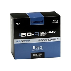Intenso - 5 x BD-R - 25 GB 4x - Jewel Case (Schachtel)