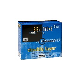 Intenso - 5 x DVD+R DL - 8.5 GB 8x - Jewel Case (Schachtel)