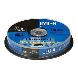 Intenso - DVD+R DL x 10 - 8.5 Go - support de stockage