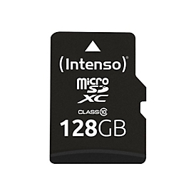 Intenso Flash-Speicherkarte (microSDXC-an-SD-Adapter inbegriffen)