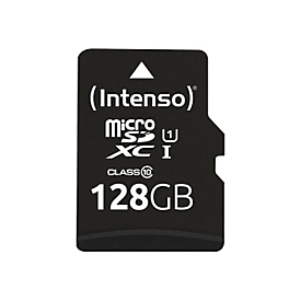 Intenso Flash-Speicherkarte (microSDXC-an-SD-Adapter inbegriffen)