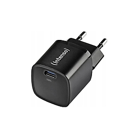 Intenso Power Adapter W30C² black USB Ladegerät 30 W 1x USB-C Schwarz Innenbereich GaN