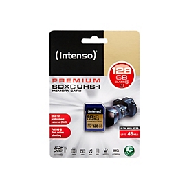 Intenso Premium - Flash-Speicherkarte - 128 GB - UHS Class 1 / Class10 - SDXC UHS-I