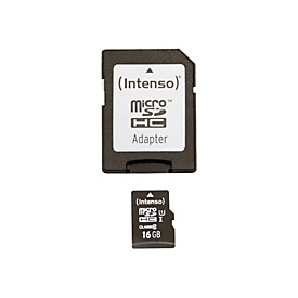 Intenso Premium - Flash-Speicherkarte - 16 GB - microSDHC UHS-I