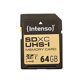 Intenso Premium - Flash-Speicherkarte - 64 GB - UHS Class 1 / Class10 - SDXC UHS-I