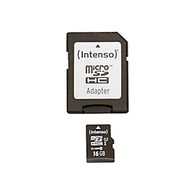 Intenso Premium - Flash-Speicherkarte (microSDHC/SD-Adapter inbegriffen)