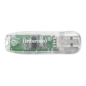 Intenso Rainbow Line - USB-Flash-Laufwerk - 32 GB - USB 2.0 - durchsichtig