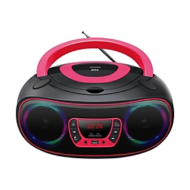 Inter Sales DENVER TCL-212BT - Ghettoblaster - 4 Watt - pink
