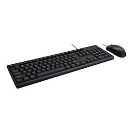 Inter-Tech KB-118 - Tastatur-und-Maus-Set - USB - QWERTY - Schwarz - retail