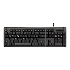 Inter-Tech KM-3149R - Tastatur-und-Maus-Set - USB - QWERTY - US/Russisch - Schwarz