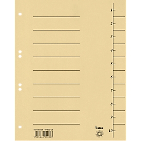 Intercalaires à découper, A4, 100 p., jaune