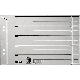 Intercalaires à découper n° 1656, format A5, gris, 200 g/m², 100 p.