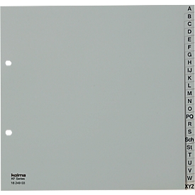 Intercalaires KolmaFlex, A4, A-Z, 24 p., partiellement couvrant