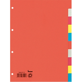 Intercalaires vierges bene, carton, format A4, 10 p.