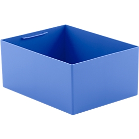 Inzetbak EK 6022 Q, PP, blauw, 10 stuks 