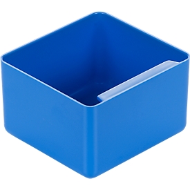 Inzetbak, polystyreen, L 90 x B 96 x H 60 mm, blauw