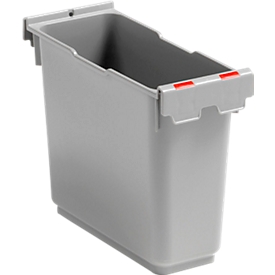 Inzetstuk 6 liter voor enkele rolemmer Poly II, markering, rood