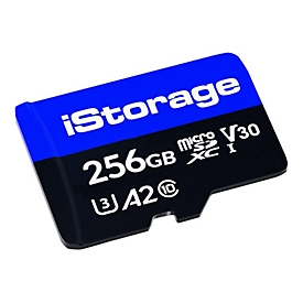 iStorage Flash-Speicherkarte - 256 GB - A2 / Video Class V30 / UHS-I U3 / Class10 - microSDXC (Packung mit 3)