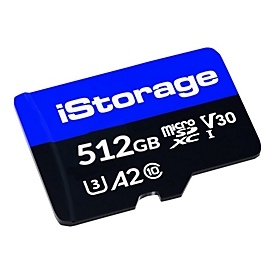 iStorage Flash-Speicherkarte - 512 GB - A2 / Video Class V30 / UHS-I U3 / Class10 - microSDXC (Packung mit 10)