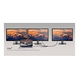 j5create JCD397-N - Mini-Dock - USB-C / USB4 / Thunderbolt 3 / Thunderbolt 4 - 2 x HDMI, DP - 1GbE