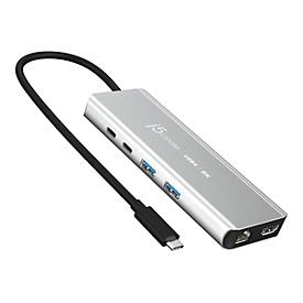 j5create JCD403-N - Dockingstation - USB-C / USB4 / Thunderbolt 3 / Thunderbolt 4 - HDMI - 1GbE, 2.5GbE