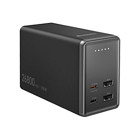 j5create JPB264100 - Powerbank - 26800 mAh - 99.16 Wh - 100 Watt - 5 A - PD - 4 Ausgabeanschlussstellen (2 x USB, 2 x USB-C)