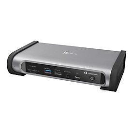 j5create JTD568 - Dockingstation - Thunderbolt 4 - 2 x HDMI, 2 x DP - 2.5GbE, 1GbE - 135 Watt