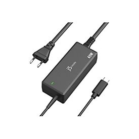j5create Netzteil - 65 Watt - 3.25 A - PD (24 pin USB-C)