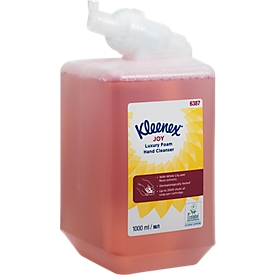 Jabón de espuma perfumado Kleenex® Joy 6387, perfumado, 1 litro, rosa