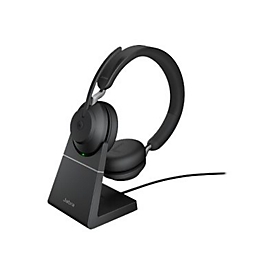Jabra Evolve2 65 MS Stereo - Headset - mit Ladestation