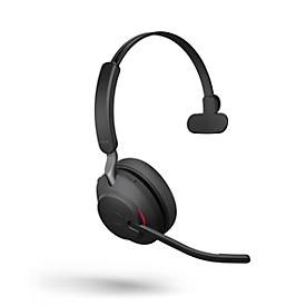 Jabra Headset Evolve2 65 Mono, Bluetooth, MS Teams, Akku 35h (Anrufe) o. 37h (Musik), schwarz
