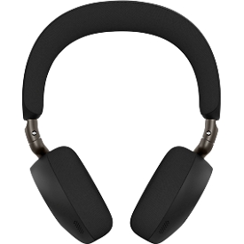 Jabra Headset Evolve3 75 UC, UC-zertifiziert, USB-C-Dongle/Bluetooth, bis 30 m, bis 22 h, Busylight, ClearVoice™, ANC™, schwarz