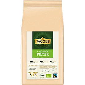 Jacobs Krönung filterkoffie van goede oorsprong, 1kg, Fairtrade en biologisch gecertificeerd, karamelnoot, fruitig aroma