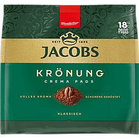 Jacobs Krönung Kaffee Crema Pads, Packung mit 18 Stück