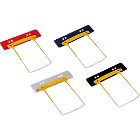 JALEMA professional filing clips Clip Plus, plastic, high filling level, 100 pieces, coloured