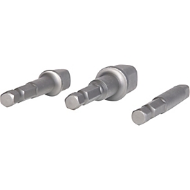 Jeu d'adaptateurs carrés 1/4", 3 pièces