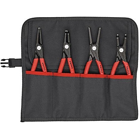 Jeu de circlips de précision, 4 pièces, en pochette à roulettes 19-60mm KNIPEX