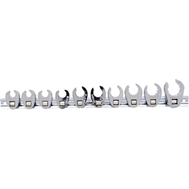 Jeu de clés à douille à 12 pans de 3/8", 10 pièces, 10-22 mm