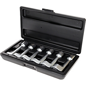Jeu de clés à douille à anneau ouvert 1/2", 6 pièces