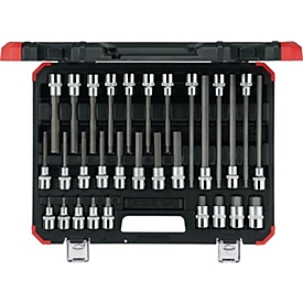 Jeu de clés à douilles GEDORE RED R6800 3030, 30 pièces, 1/2 pouce, six pans creux, acier CV, SW 5-19 mm