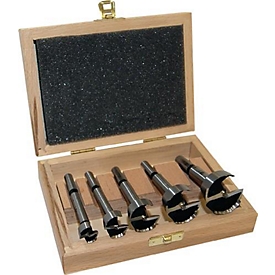 Jeu de forets Forstner Type 0317 5 pièces D.15,20,25,30,35mm