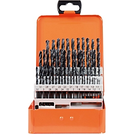 Jeu de forets hélicoïdaux Projahn, HSS-R, 50 pièces, Ø 1–5,9 mm / par paliers de 0,1 mm, dans un étui à forets